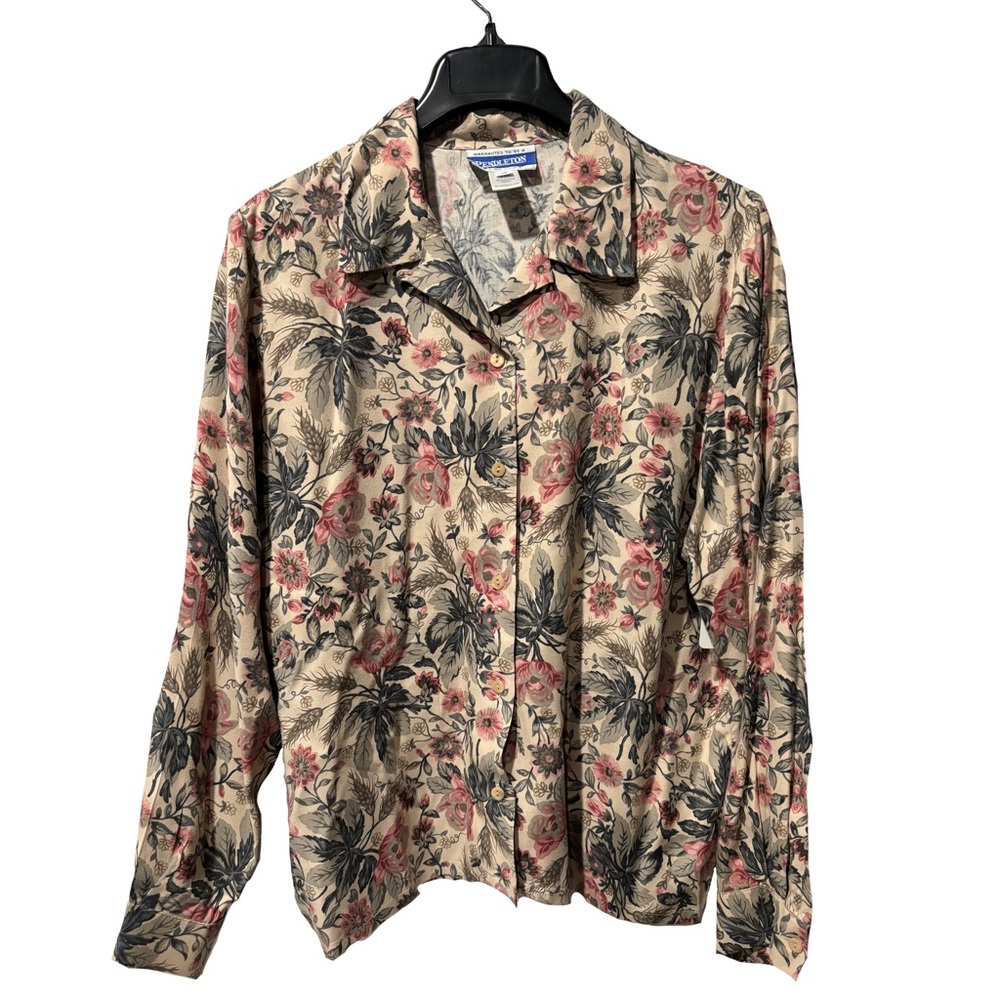 Vintage floral Pendleton blouse
